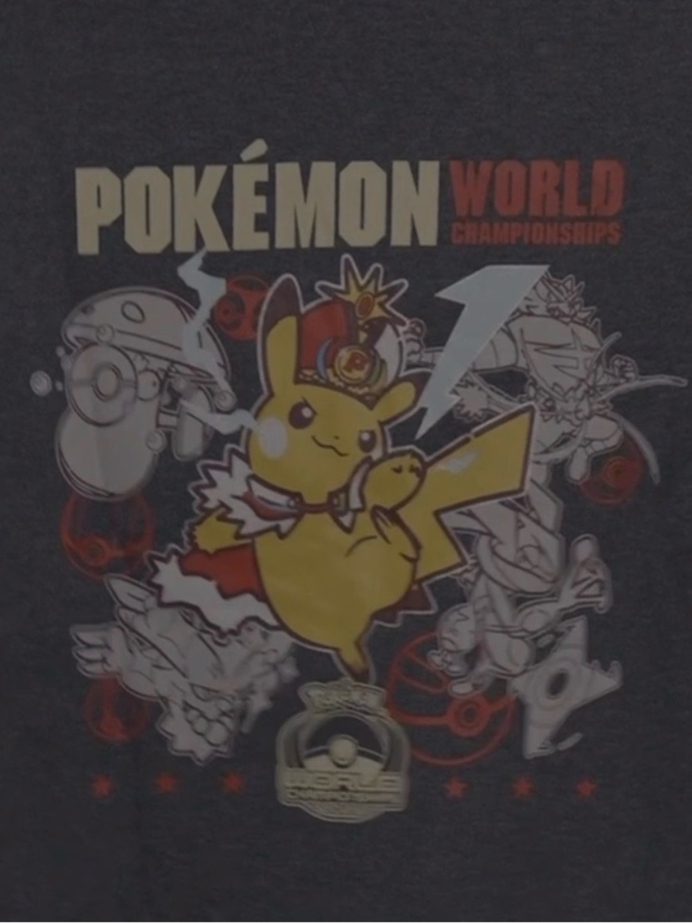 World Championships Adult Pikachu Graphic Jacket - Dark Gray